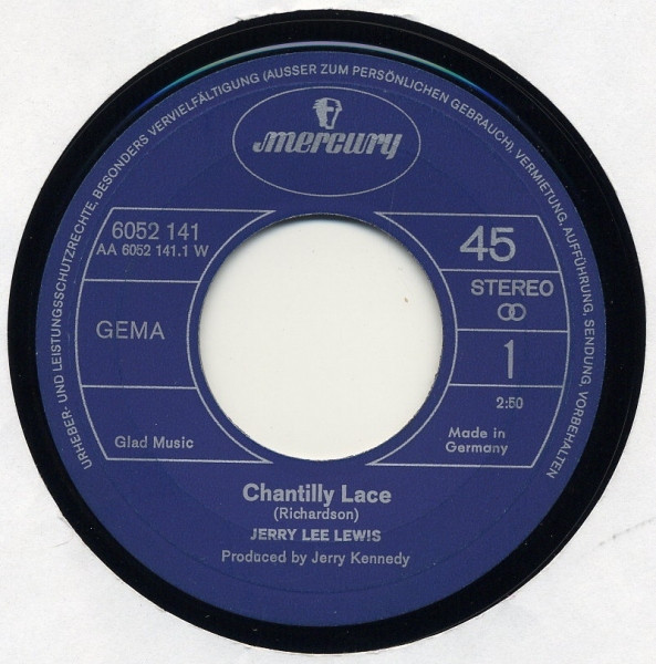 Cover zu Jerry Lee Lewis - Chantilly Lace | 1972 | Vinyl, Stereo, 45 RPM, 7