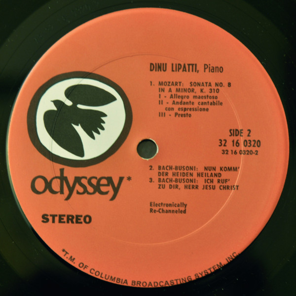 Cover zu Dinu Lipatti, Johann Sebastian Bach, Wolfgang Amadeus Mozart - Johann Sebastian Bach, Wolfgang Amadeus Mozart, Dinu Lipatti - Works Of Bach And Mozart | 1969 | Vinyl, LP | Classical | US
