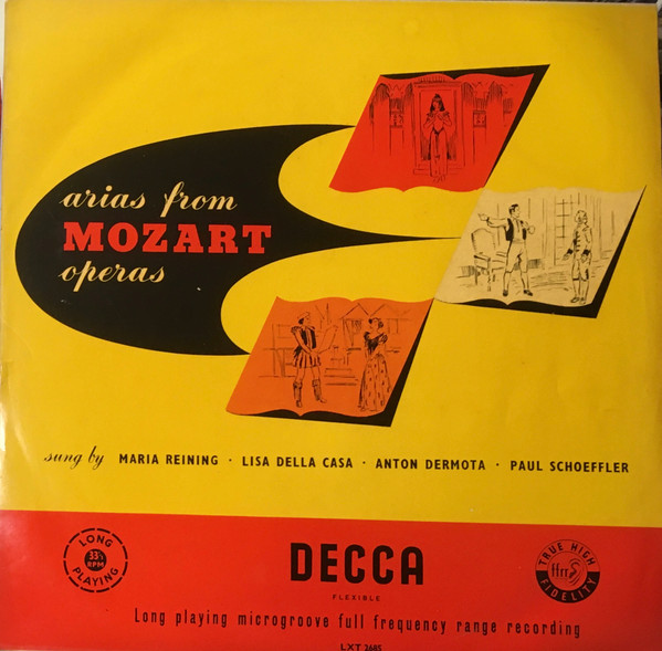 Bild Wolfgang Amadeus Mozart – Maria Reining, Lisa Della Casa, Anton Dermota, Paul Schöffler – Arias From Mozart Operas | 1954 | Vinyl, LP | Classical | Germany Schallplatten Ankauf