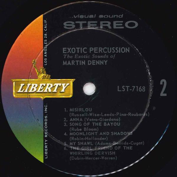 Cover zu Martin Denny - Exotic Percussion (The Exotic Sounds Of Martin Denny) | 1961 | Vinyl, LP, Album, Stereo | Jazz, Folk, World, & Country | US