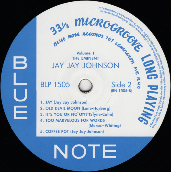 Cover zu J.J. Johnson - The Eminent Jay Jay Johnson Volume 1 | 2022 | Vinyl, LP, Mono, Reissue, Compilation, Remastered | Jazz | Worldwide