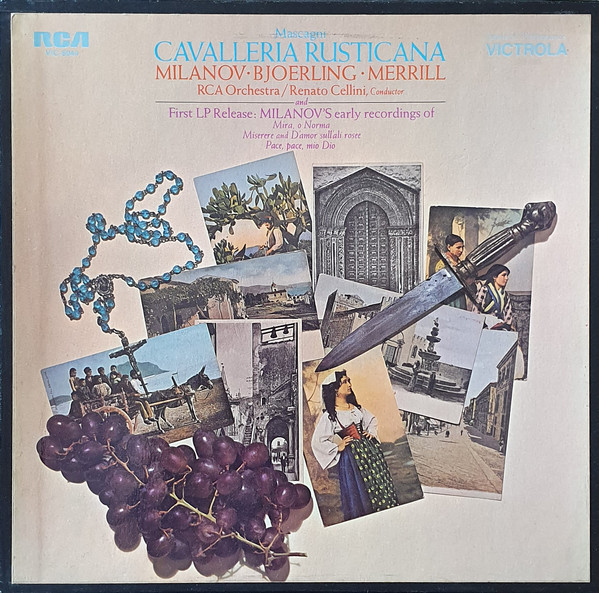 Bild Pietro Mascagni, Zinka Milanov, Jussi Björling, Robert Merrill, RCA Victor Symphony Orchestra, Renato Cellini – Cavalleria Rusticana And First LP Release : Milanov’s Early Recordings | 1971 Schallplatten Ankauf