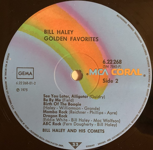 Cover zu Bill Haley And His Comets - Golden Favorites | 1975 | Vinyl, LP, Album, Compilation | Rock | Germany