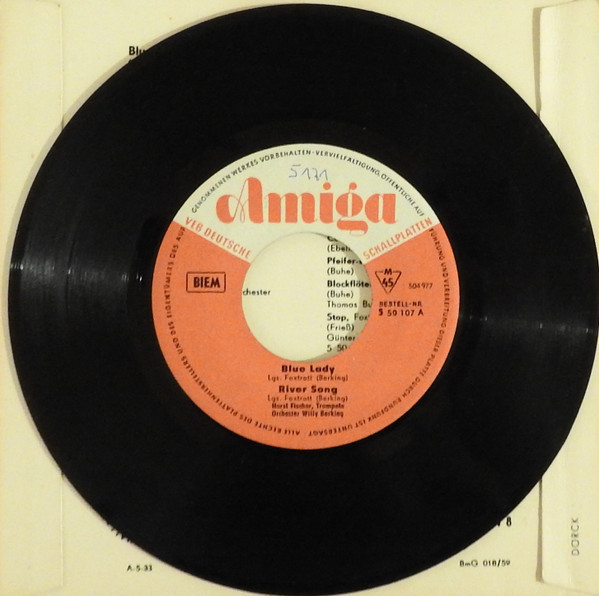 Cover zu Horst Fischer, Willy Berking Und Sein Orchester // Rundfunk-Tanzorchester Berlin, Günter Gollasch - Blue Lady / River Song // Marionetten-Swing / Heut' Spielt Der Willi | 1959 | Pop