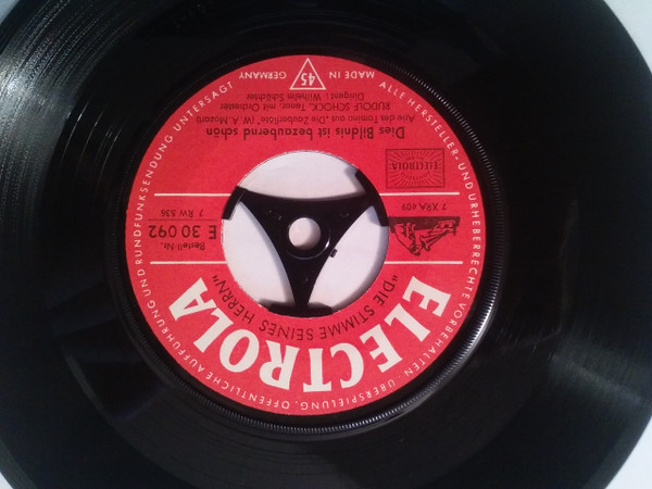 Cover zu Wolfgang Amadeus Mozart, Rudolf Schock - Dies Bildnis Ist Bezaubernd Schön / Der Odem Der Liebe | Vinyl, 45 RPM, 7