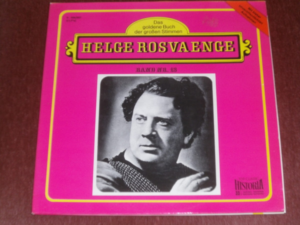 Bild Helge Roswaenge – Helge Roswaenge | 1972 | Vinyl, LP, Album, Mono, Compilation, Remastered | Classical | Germany Schallplatten Ankauf