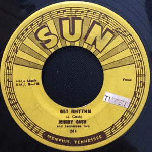 Bild Johnny Cash & The Tennessee Two – Get Rhythm / I Walk The Line | 1956 | Vinyl, 45 RPM, 7″, Single | Rock | US Schallplatten Ankauf