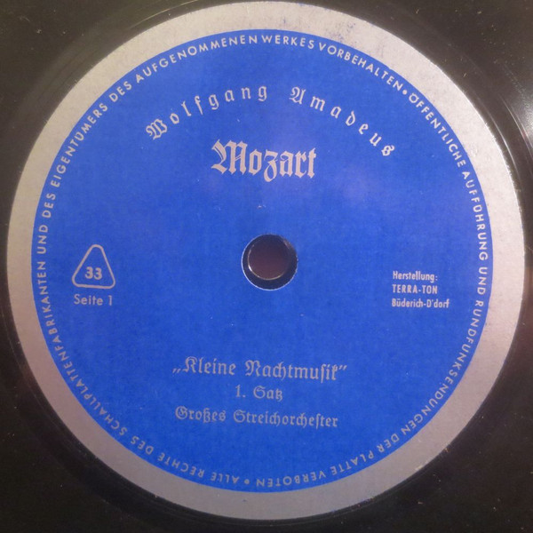 Cover zu Wolfgang Amadeus Mozart / Theodor Heuss - Kleine Nachtmusik / Auszüge Aus Einer Ansprache Von Prof. Dr. Theodor Heuss Am 24. März 1961 In Frankfurt A. M. | 1961 | Non-Music, Classical