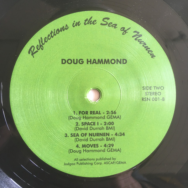 Cover zu Doug Hammond & David Durrah - Reflections In The Sea Of Nurnen | 2018 | Vinyl, LP, Album, Reissue | Jazz | UK