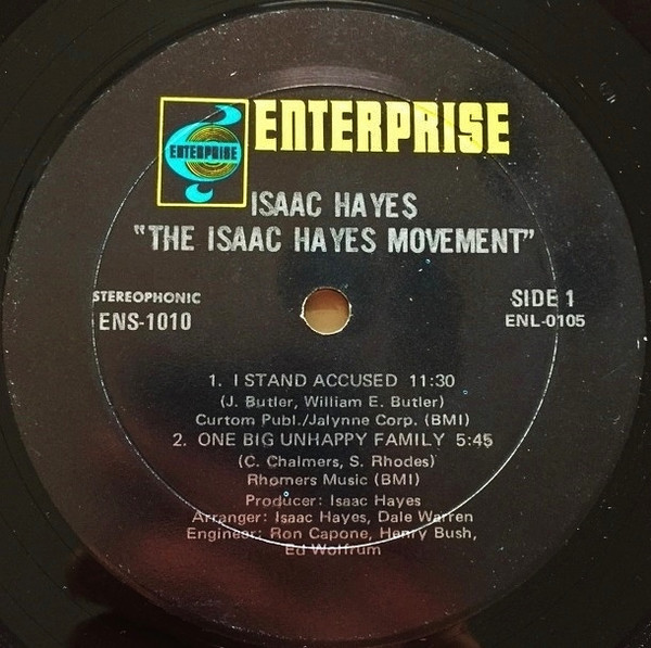 Cover zu Isaac Hayes - The Isaac Hayes Movement | 1970 | Vinyl, LP, Album | Funk / Soul | US