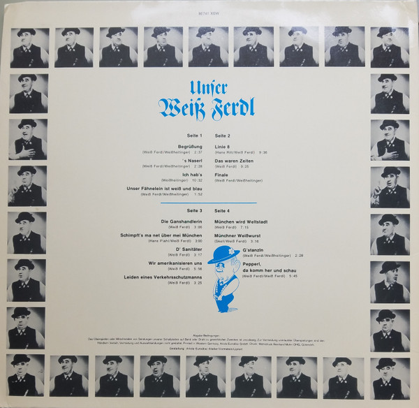 Cover zu Weiß Ferdl - Unser Weiß Ferdl | Vinyl, LP, Mono | Non-Music, Folk, World, & Country | Germany