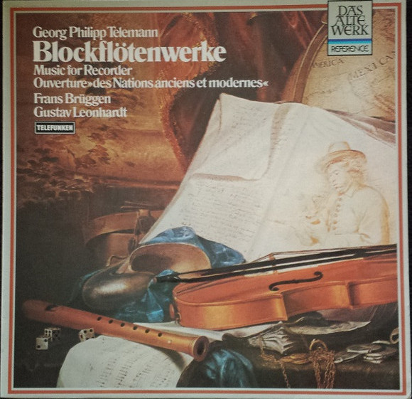 Bild Georg Philipp Telemann – Frans Brüggen, Gustav Leonhardt – Blockflötenwerke = Music For Recorder (Ouverture »Des Nations Ancienes Et Modernes«) | LP, Comp | Classical | Germany Schallplatten Ankauf