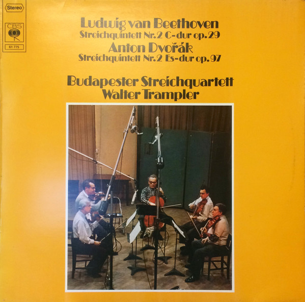 Bild Ludwig van Beethoven, Antonín Dvořák, Walter Trampler, Budapest String Quartet – Streichquintett Nr. 2 C-Dur Op. 29; Streichquintett Nr. 2 Es-Dur Op. 97 | 1977 | Classical Schallplatten Ankauf