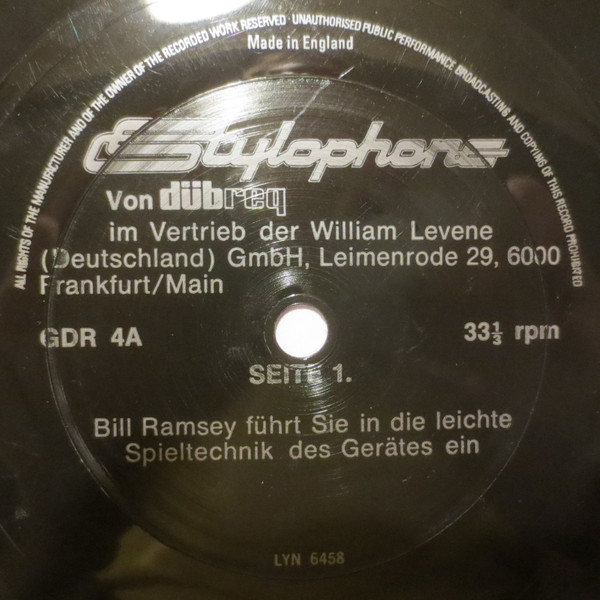 Bild Bill Ramsey – Stylophone Von Dübreq | Flexi-disc, 33 ⅓ RPM, 7″ | Electronic, Non-Music | Germany Schallplatten Ankauf