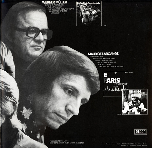 Cover zu Mantovani, Frank Chacksfield, Ronnie Aldrich, Werner Müller, Maurice Larcange - Soft And Easy (24 Goldene Melodien) | 1976 | Vinyl, LP, Compilation | Electronic, Pop, Stage & Screen
