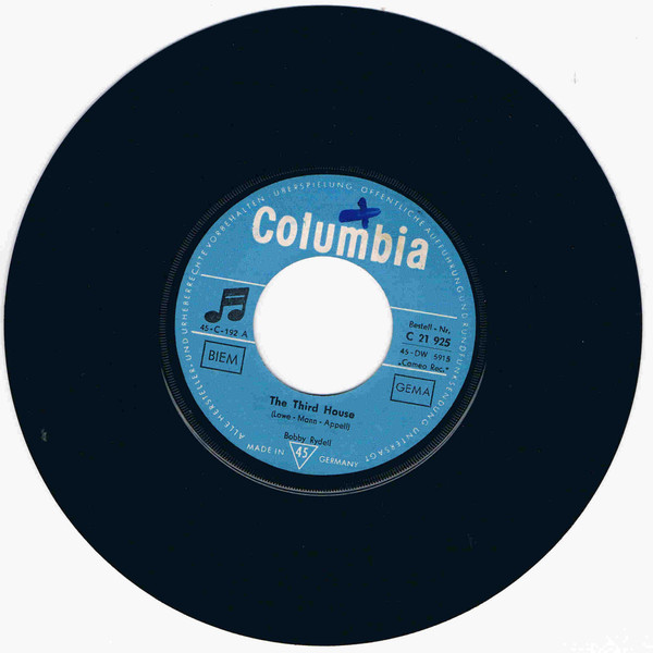 Bild Bobby Rydell – The Third House | 1961 | Vinyl, 45 RPM, 7″, Single | Rock, Pop | Germany Schallplatten Ankauf