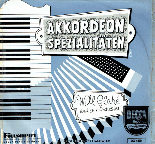 Bild Will Glahé Und Sein Orchester – Akkordeon Spezialitäten | Vinyl, 7″, EP | Pop, Folk, World, & Country | Germany Schallplatten Ankauf