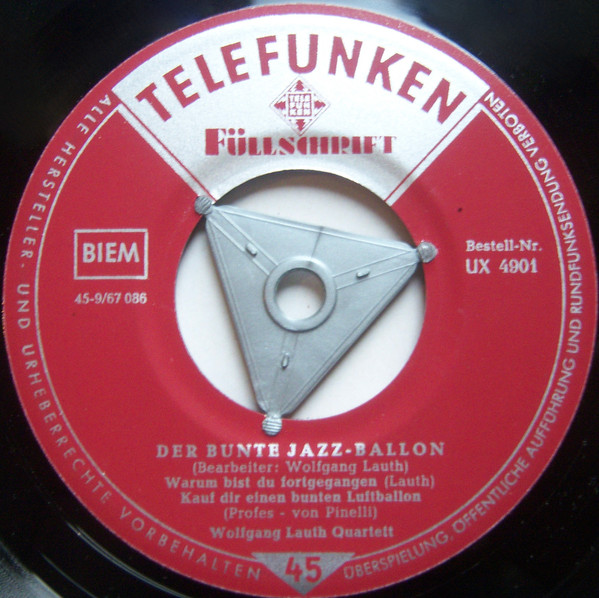 Cover zu Wolfgang Lauth Quartett - Der Bunte Jazz-Ballon | Vinyl, 45 RPM, 7