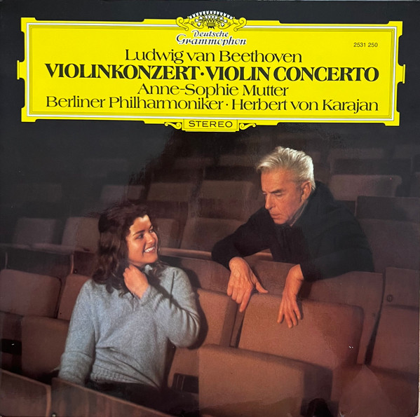 Bild Ludwig van Beethoven, Anne-Sophie Mutter, Berliner Philharmoniker, Herbert von Karajan – Violinkonzert = Violin Concerto | 1980 | Vinyl, LP, Stereo | Classical | Europe Schallplatten Ankauf