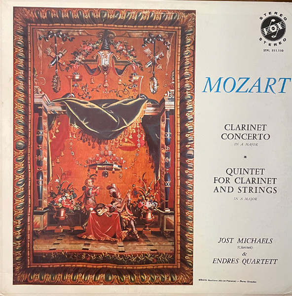 Bild Wolfgang Amadeus Mozart, Jost Michaels, Westfälisches Sinfonieorchester, Hubert Reichert, Endres-Quartett – Clarinet Concerto / Clarinet Quintet | 1958 | Vinyl | Classical | US Schallplatten Ankauf