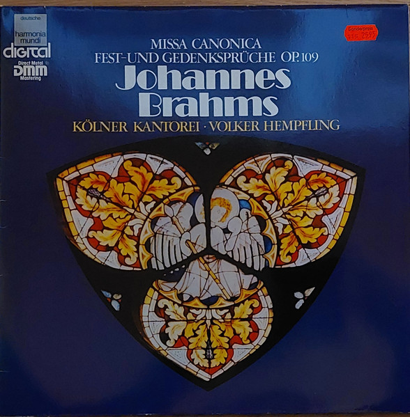 Bild Johannes Brahms – Kölner Kantorei, Volker Hempfling – Missa Canonica Fest- Und Gedenksprüche Op. 109 | Vinyl | Classical | Germany Schallplatten Ankauf