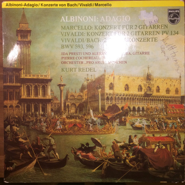 Bild Ida Presti Y Alexandre Lagoya, Pierre Cochereau, Orchestre Pro Arte De Munich, Kurt Redel – Adagio | Vinyl, LP, Stereo | Classical | Netherlands Schallplatten Ankauf