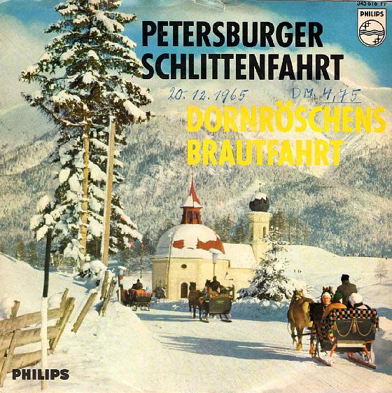 Bild Orchester Alfred Hause – Petersburger Schlittenfahrt | 1963 | Vinyl, 45 RPM, 7″, Single, Mono | Pop | Germany Schallplatten Ankauf
