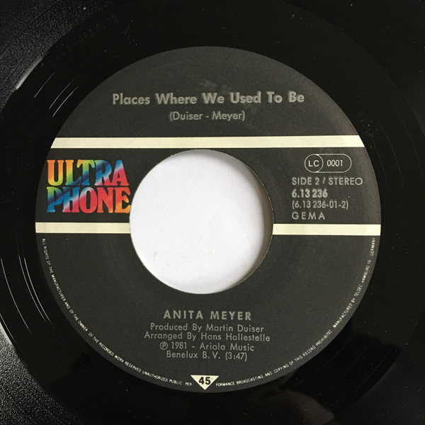 Cover zu Anita Meyer - Why Tell Me, Why | 1981 | Vinyl, 45 RPM, 7