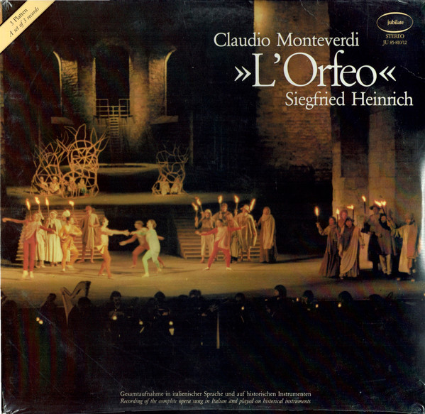Bild Claudio Monteverdi, Siegfried Heinrich – L’Orfeo | 1980 | Vinyl, LP, Stereo | Classical | Germany Schallplatten Ankauf