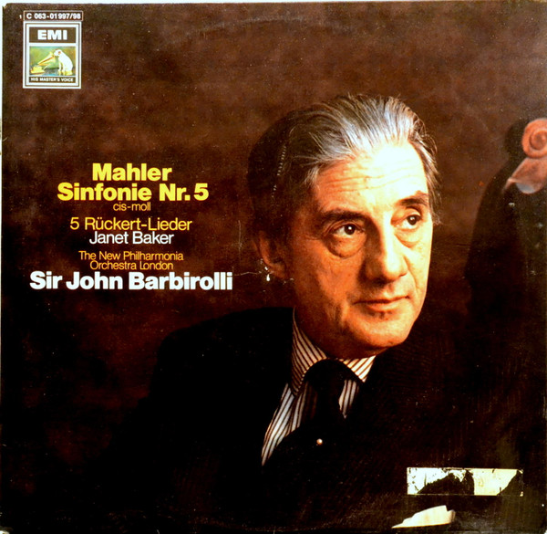 Bild Gustav Mahler – New Philharmonia Orchestra, Sir John Barbirolli, Janet Baker – Sinfonie Nr.5 Cis-Moll / 5 Rückert-Lieder | Vinyl, LP | Classical | Germany Schallplatten Ankauf