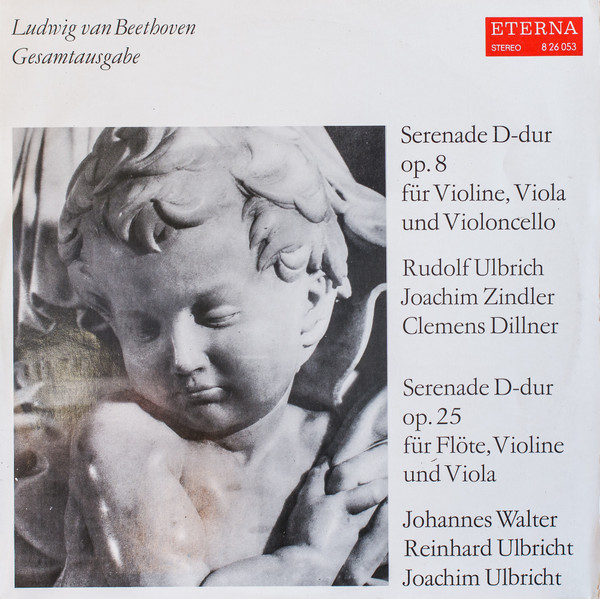 Bild Ludwig van Beethoven, Rudolf Ulbrich, Joachim Zindler, Clemens Dillner, Johannes Walter (2), Reinhard Ulbricht, Joachim Ulbricht – Serenade D-dur Op. 8 Für Violine, Viola Und Violoncello / S Schallplatten Ankauf