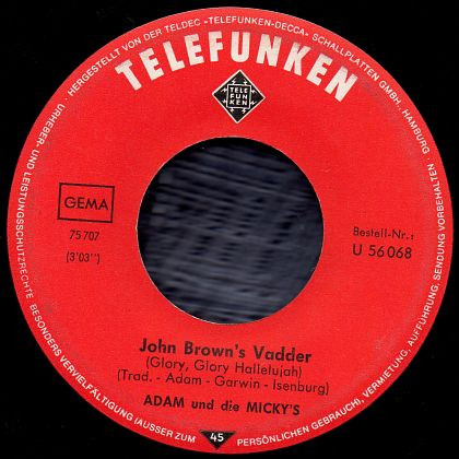 Cover zu Adam Und Die Micky's - John Brown's Vadder | 1969 | Vinyl, 45 RPM, 7