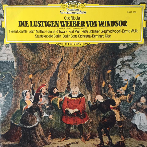 Bild Otto Nicolai – Helen Donath, Edith Mathis, Hanna Schwarz, Kurt Moll, Peter Schreier, Siegfried Vogel, Bernd Weikl – Staatskapelle Berlin With Bernhard Klee – Die Lustigen Weiber Von Windsor Schallplatten Ankauf