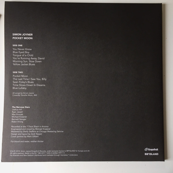 Cover zu Simon Joyner - Pocket Moon | 2019 | Vinyl, LP, Album, Stereo | Rock, Folk, World, & Country | UK & Europe