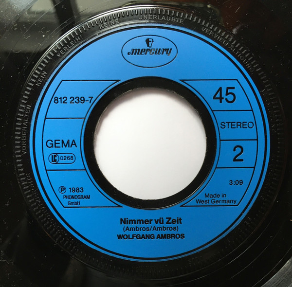 Cover zu Wolfgang Ambros, Die No. 1 Vom Wienerwald - Sei Net Bled | 1983 | Vinyl, Stereo, 45 RPM, 7