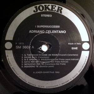 Cover zu Adriano Celentano - 12 Supersuccessi | 1973 | Vinyl, LP, Compilation | Jazz, Rock, Latin | Italy