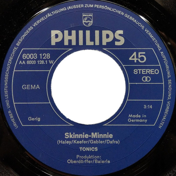 Cover zu The Tonics - Skinnie Minnie | Vinyl, Stereo, 45 RPM, 7