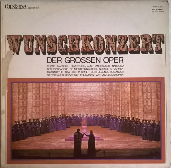 Bild Orchester Der Staatsoper Hamburg, Chor Der Hamburgischen Staatsoper, London Philharmonic Orchestra, Leopold Ludwig, Reinhard Linz, Horst Stein – Wunschkonzert Der Grossen Oper | Classical Schallplatten Ankauf