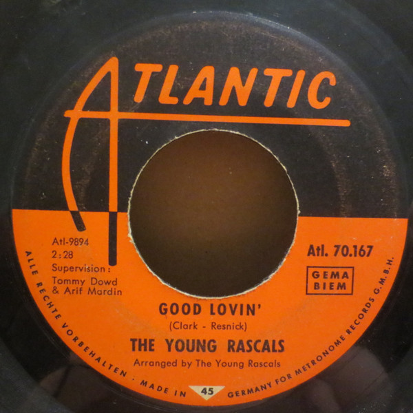 Bild The Young Rascals – Good Lovin’ / Mustang Sally | 1966 | Vinyl, 45 RPM, 7″, Single | Rock, Funk / Soul, Blues | Germany Schallplatten Ankauf