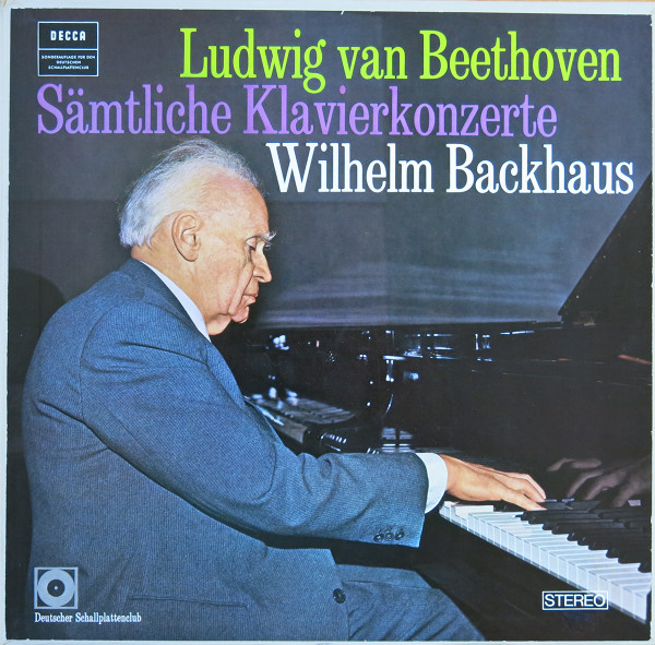 Bild Ludwig van Beethoven, Wilhelm Backhaus – Sämtliche Klavierkonzerte | Vinyl, LP, Stereo, Box Set, Club Edition, Compilation | Classical | Germany Schallplatten Ankauf
